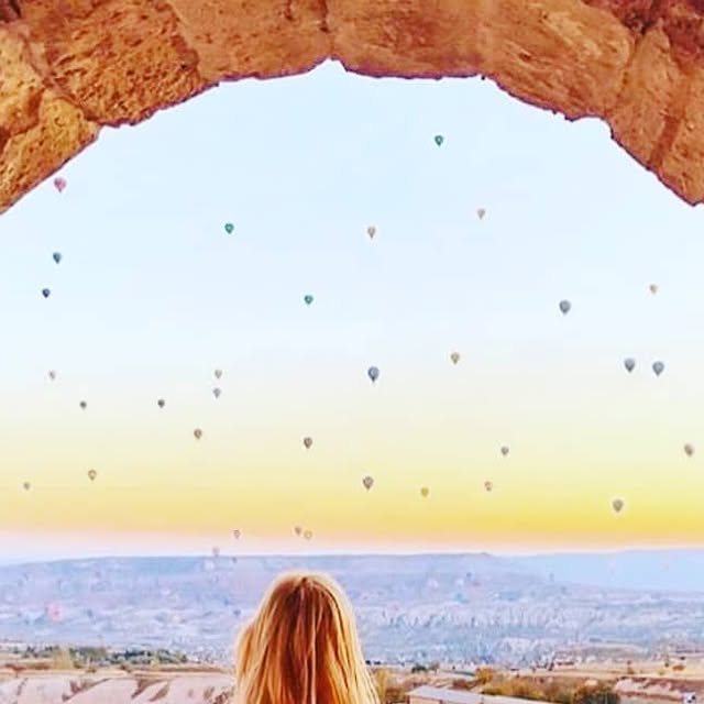 Enjoy the view... The boundless horizons and peaceful serenity of Cappadocia 🏔️